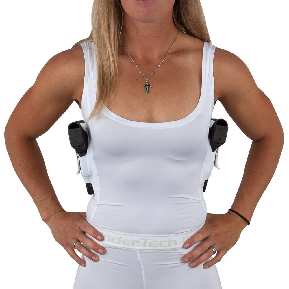 AC Undercover Concealed Carry Clothing Womens Tank Top Gun Holster CCW  Tactical (Large, White), Gun Holsters -  Canada