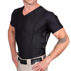 Men’s V-Neck Coolux Shirt | Concealment Gear | UnderTechUnderCover.com ...